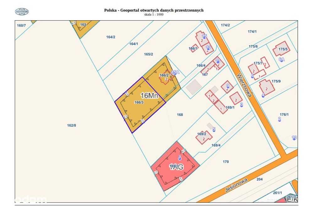 Działka budowlana (1 298 mkw.), Dopiewiec