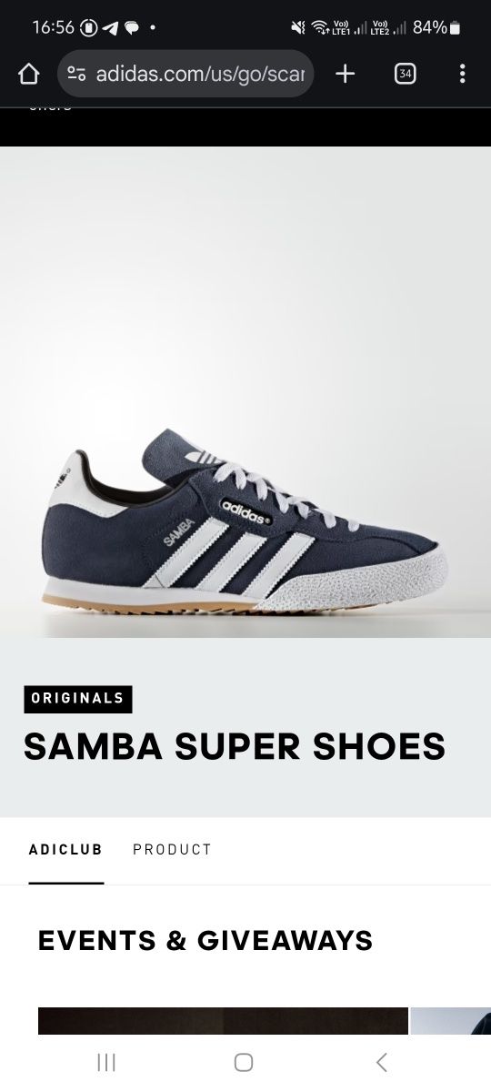 Кросівки adidas samba super shoses