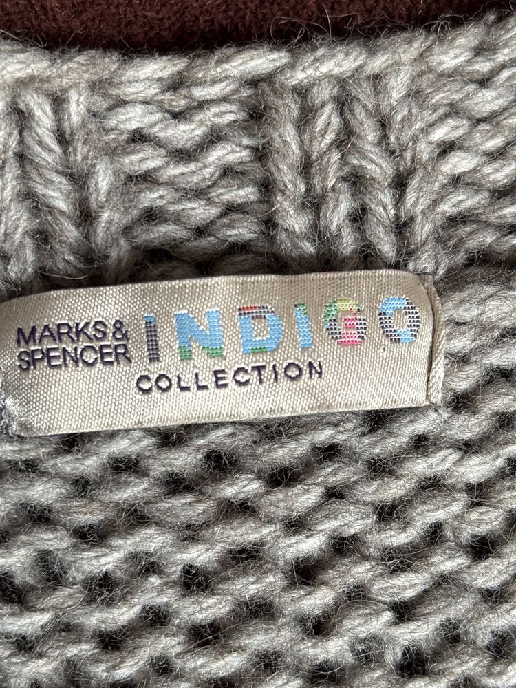 Kamizelka, bezrękawnik, sweter, wełna  Marks & Spencer S-M