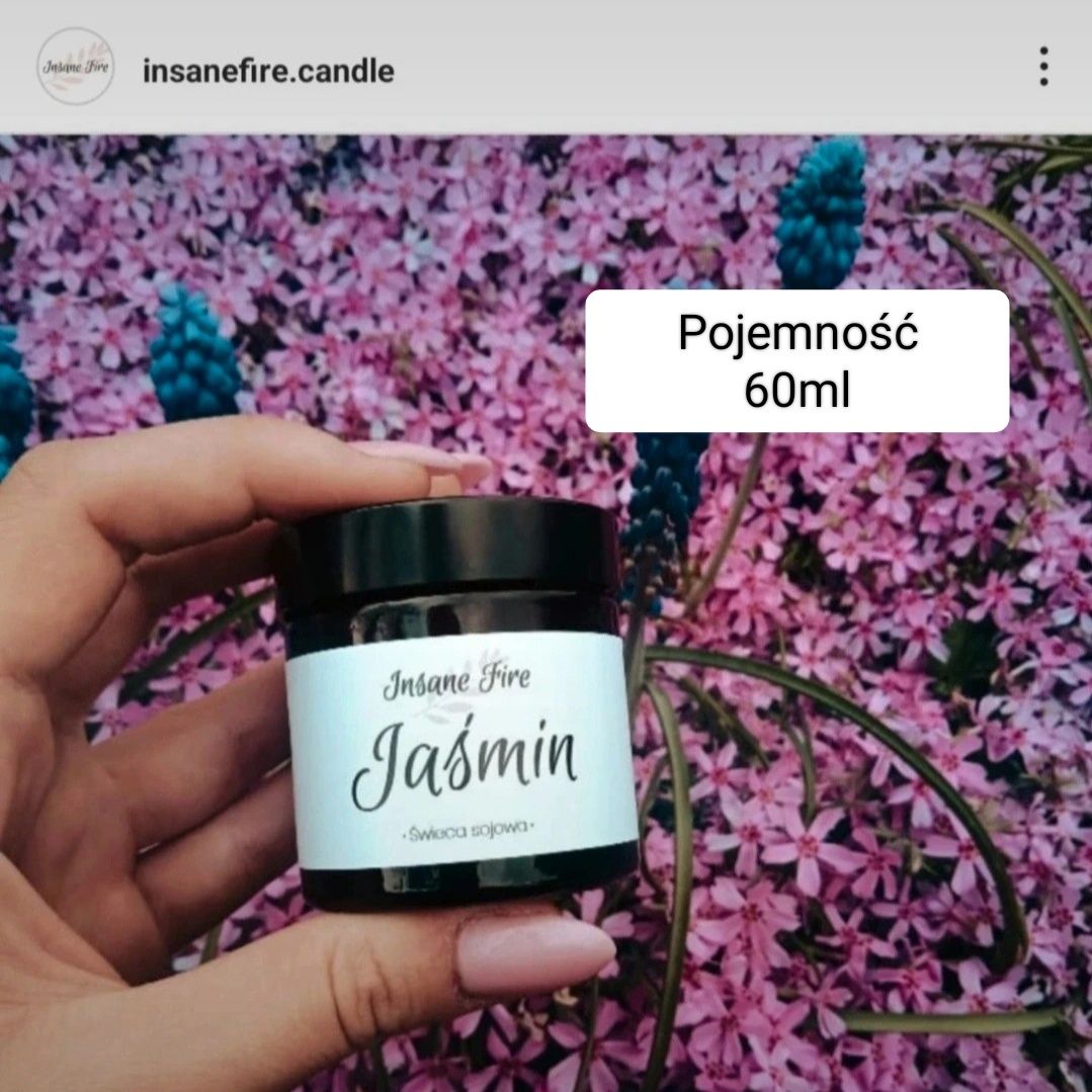 Świeca sojowa Soy wax Candle 60ml Jaśmin