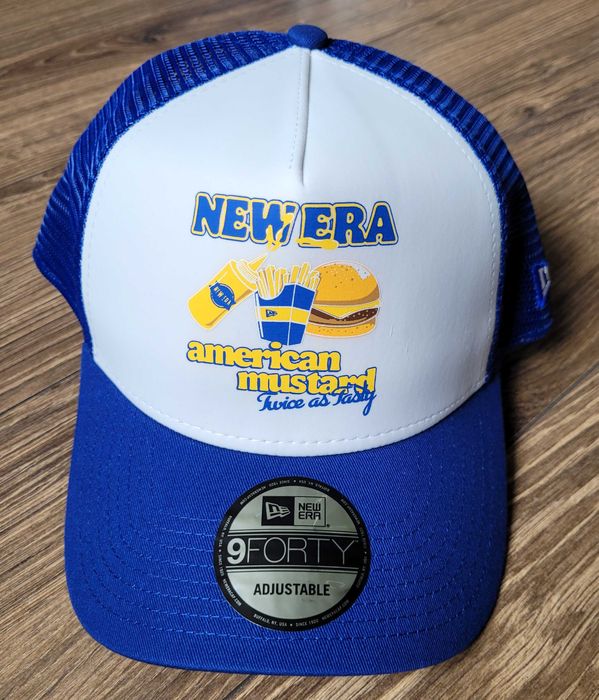 czapka z daszkiem New Era Trucker Food american mustard burger NOWA
