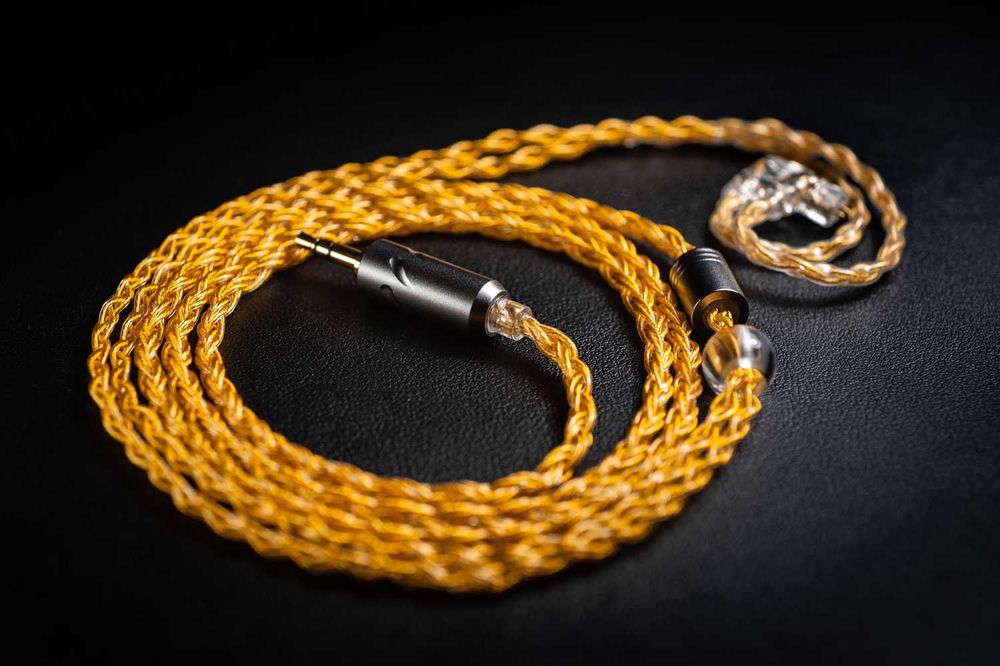Kabel słuchawkowy QKZ T1 8-core QDC C-PIN KZ CCA miedź beztlenowa 3,5