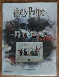 Folha de selos de coleccionador Harry Potter