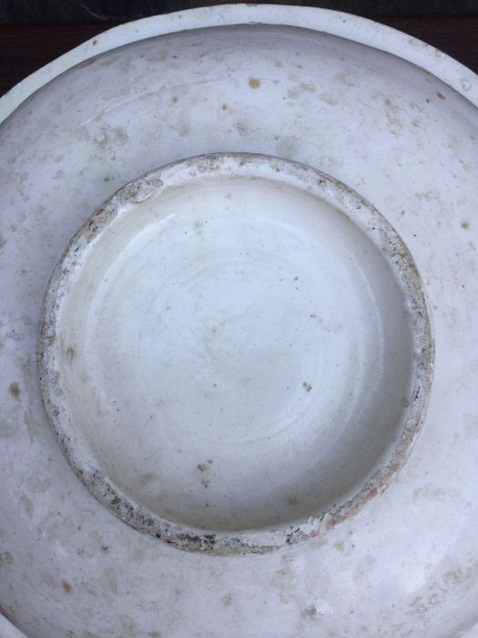 Bacia em Faiança Portuguesa séc XIX 39 cm Estremoz