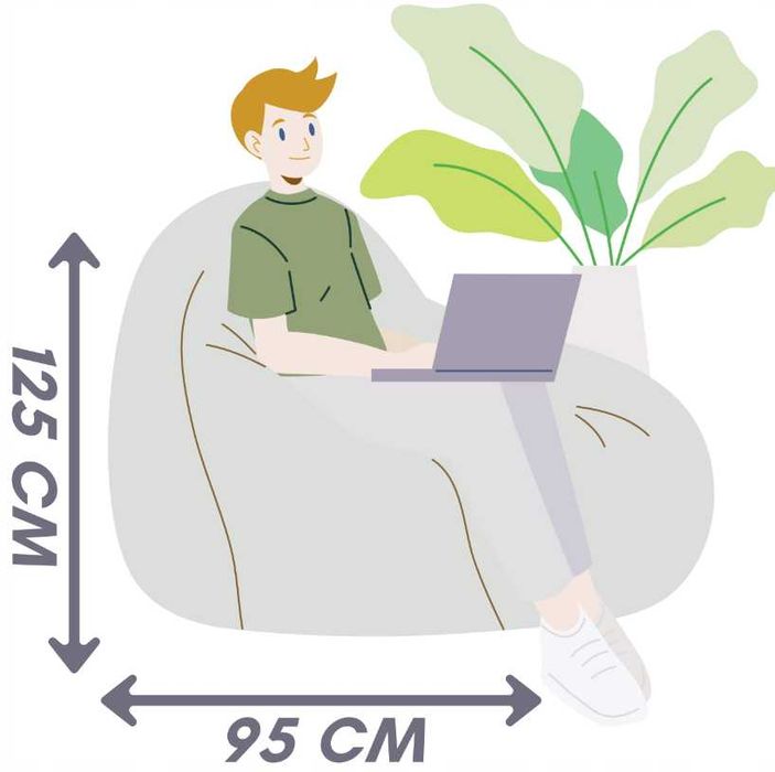 Pufa Pluszowa Welurowa Siedzisko Dzieci Worek Sako Fotel - WYPRZEDAŻ