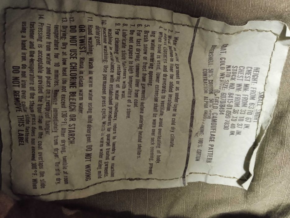 Kurtka wojskowa US Army woodland M 65 S/S ALPHA INDUSTRIES