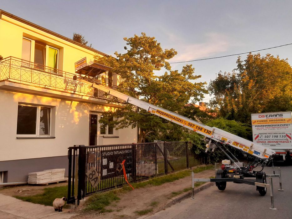 Przeprowadzki Winda Meblowa Transport Wywóz mebli Wwozimy Sejfy Piania