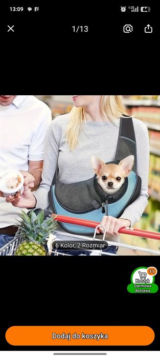 Torba do przenoszenia kota na ramię, wygodna