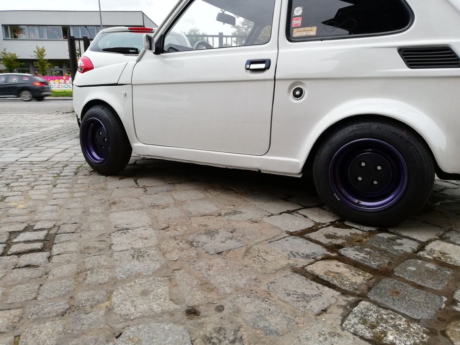 Fiat 126p kompletne koła szeroka stal nowe opony