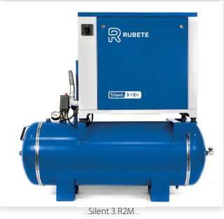 SIL3 EVO R2M/T-Compressor 200 lts pistão silencioso 3HP 390Lt/min 8bar