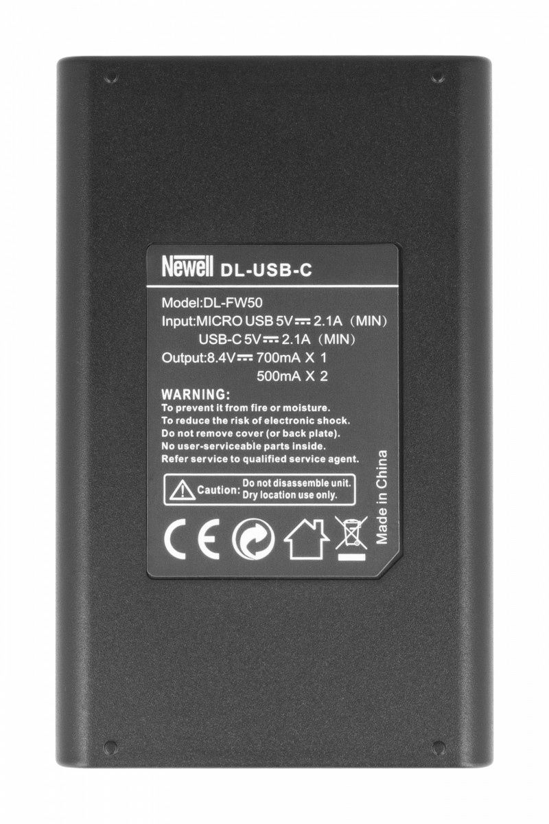 Подвійний зарядний пристрій Newell DL-USB-C для NP-W126. Гар.40міс.