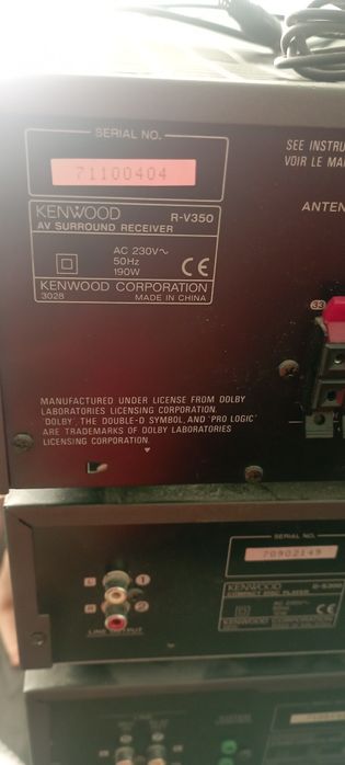 Zestaw Kenwood z kolumnami Wharfedale