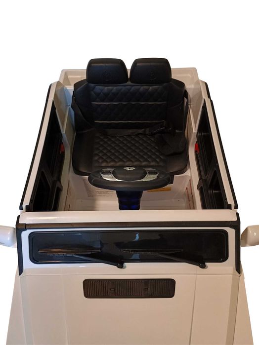 Mercedes Maybach G650-S auto elektryczne dla dzieci LED biały pilot