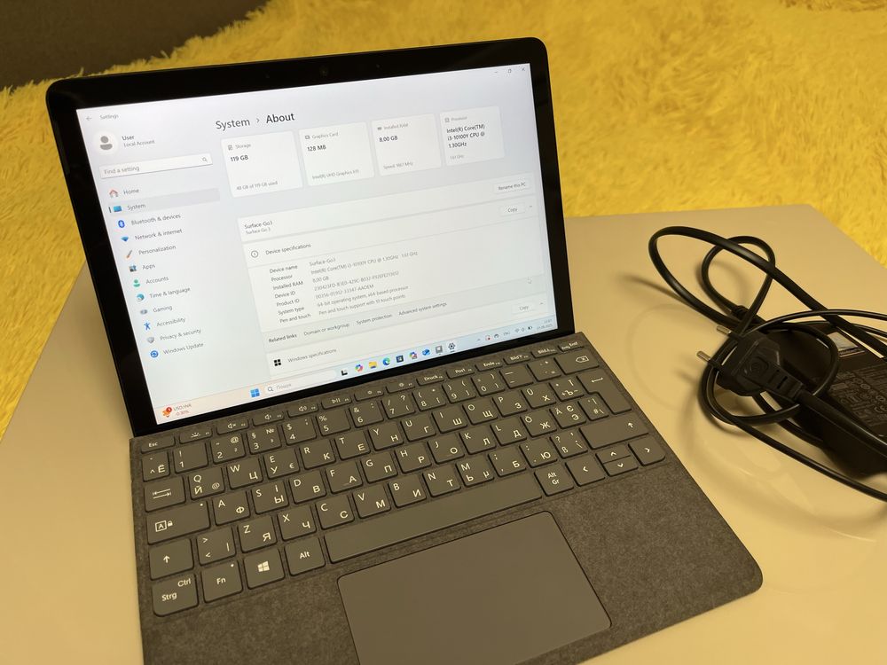 Microsoft Surface Go 3 Lte Core i3  8/128 + Surface Keyboard