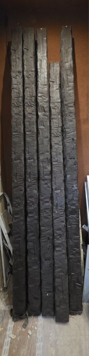 Imitacja belek stropowych z pianki