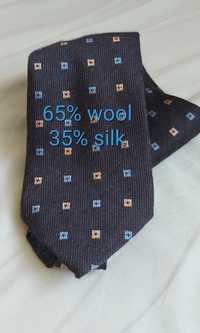 krawat jedwab silk wełna wool wzory profuomo limited edition Made in i