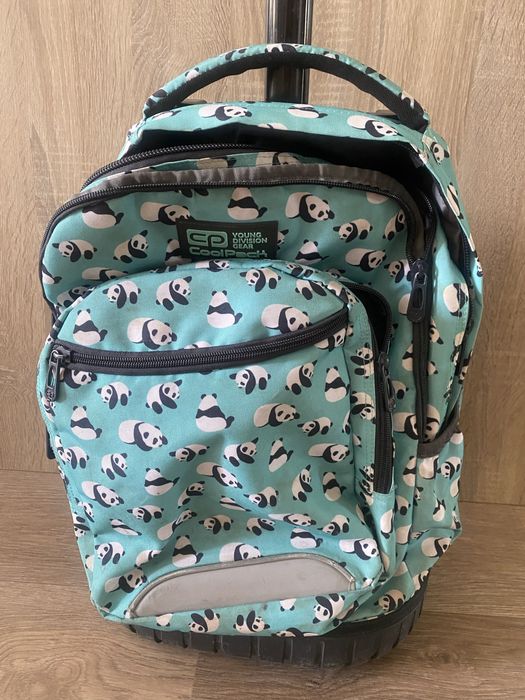 Coolpack plecak w pandy - na kolkach walizeczka