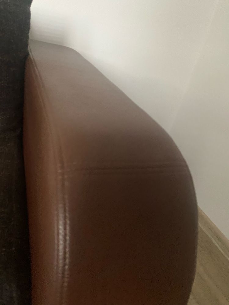 Łóżko z funkcją spania rozkładane eko skóra