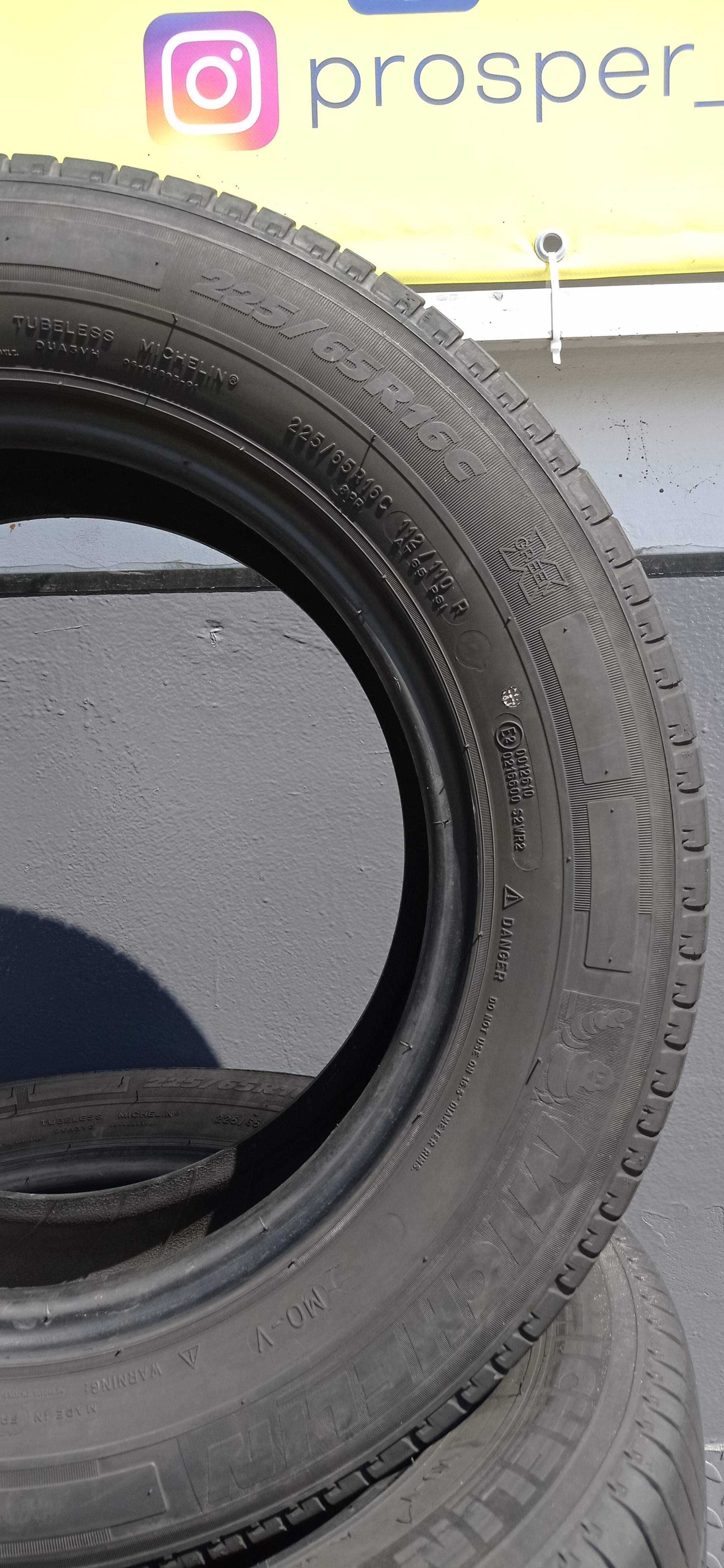 4x LATO MICHELIN AGILIS 225/65R16 C 112/110R dostawcze 2021r 4x 6.3mm