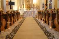 Biały dywan chodnik dekoracja kościoła 20m sprzedam