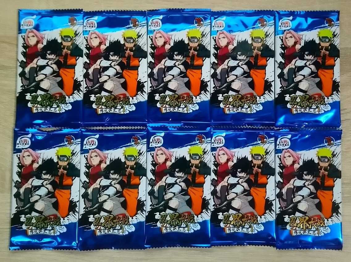 10 Boosterów z Kartami Naruto HY-3001/1