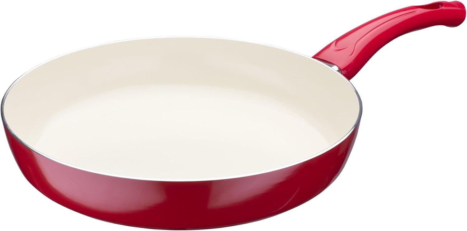 Patelnia Tradycyjna Gsw 28Cm NonStick Nieprzywierająca CzerwonyBeżowy