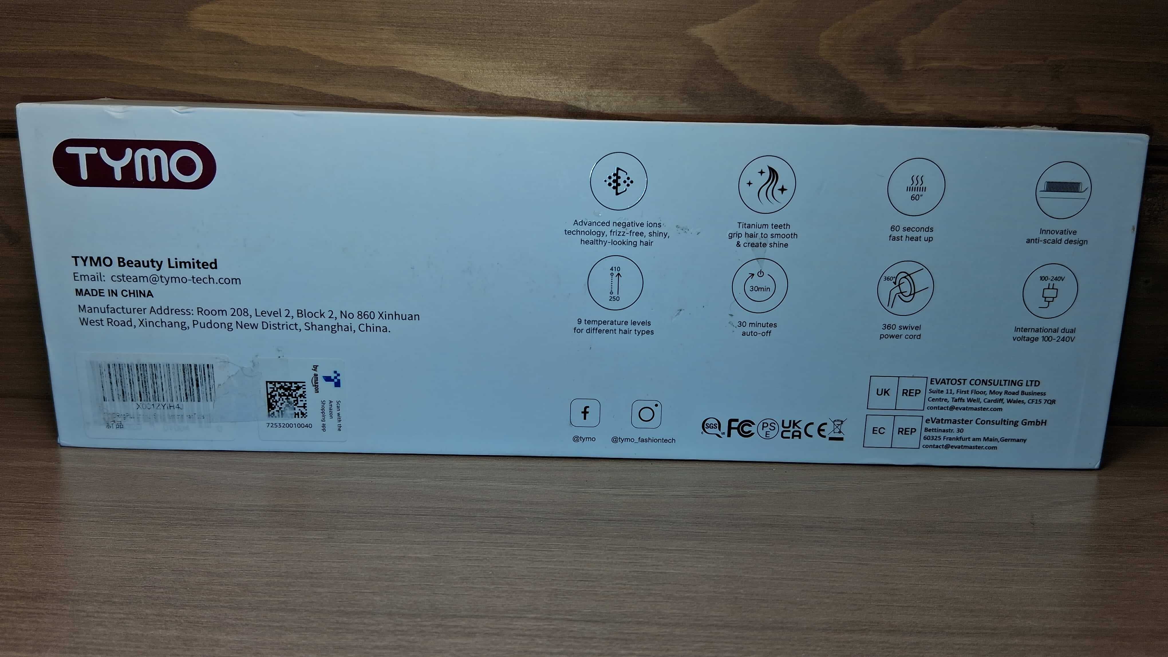 Tymo Ring Plus Prostownica–Grzebień Jonowy Zestaw Full Box
