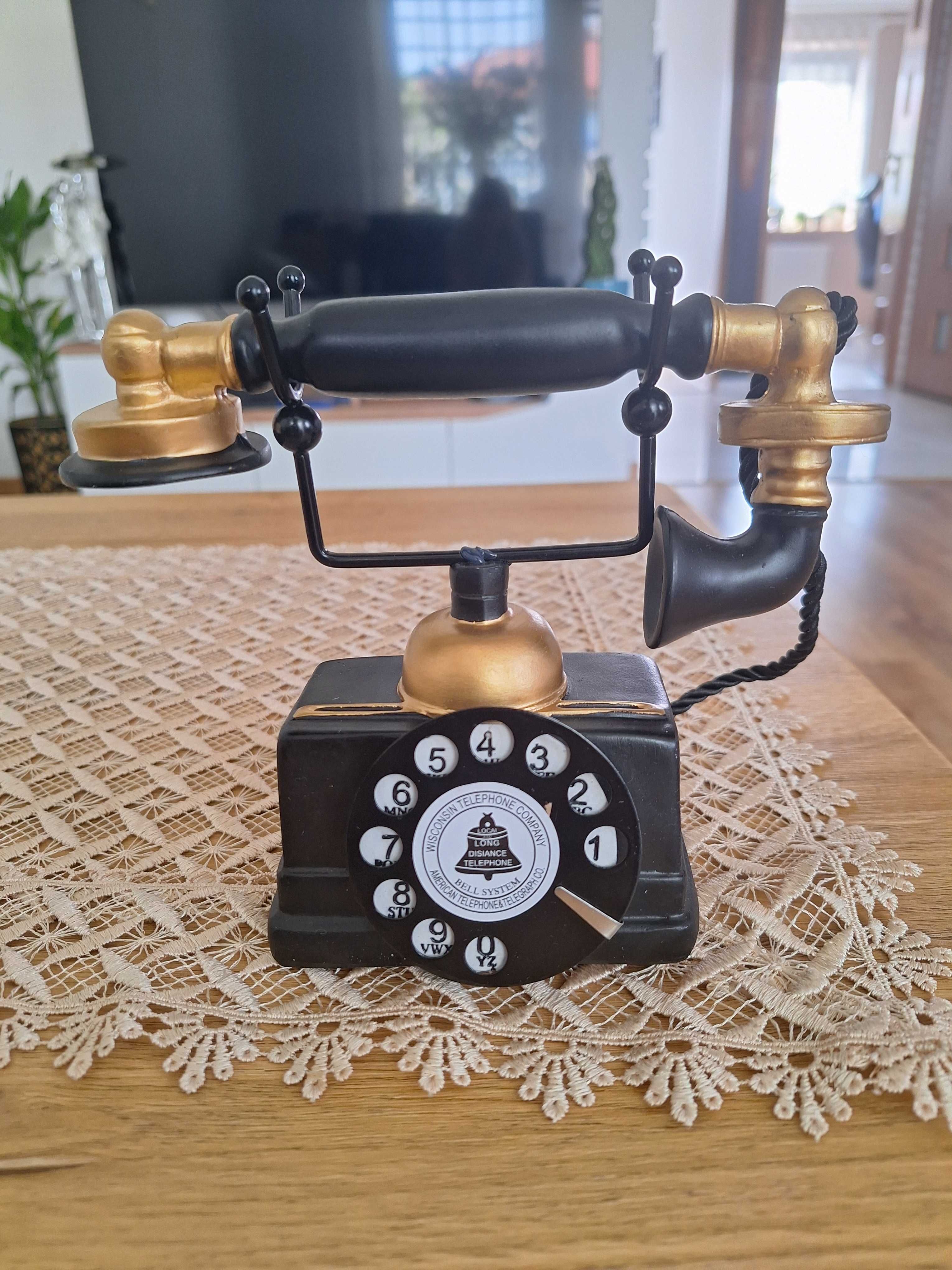 Telefon retro metalowy