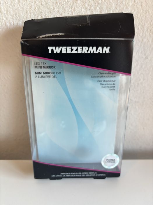 Espelho de bolso Tweezerman Led 15X Mini Mirror