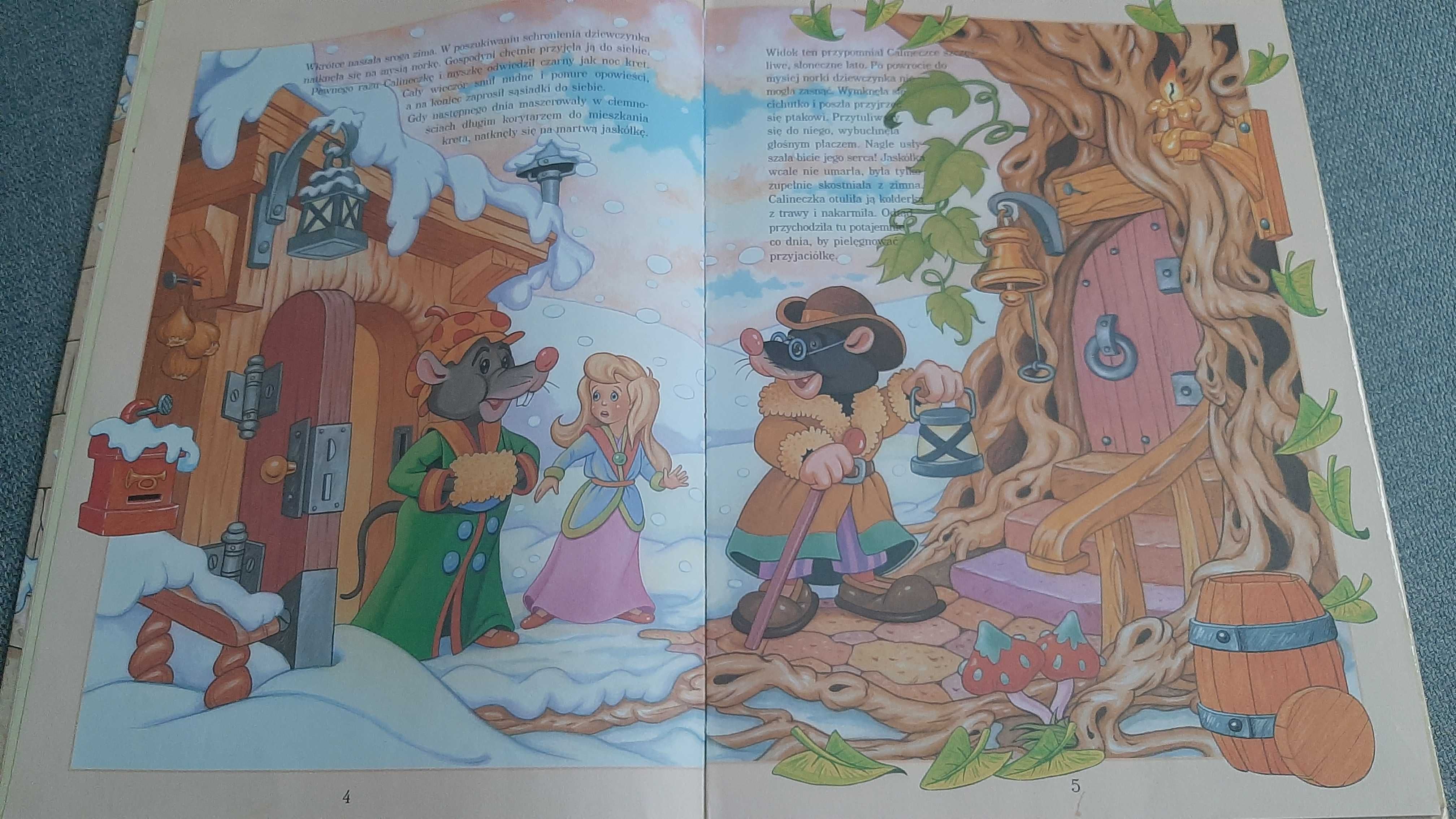 Hans Christian Andersen Baśnie zbiór 6baś Calineczka Brzydkie kaczątko