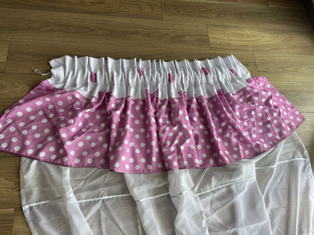 Firanka z baskinką Minnie Mouse wys. 220 cm