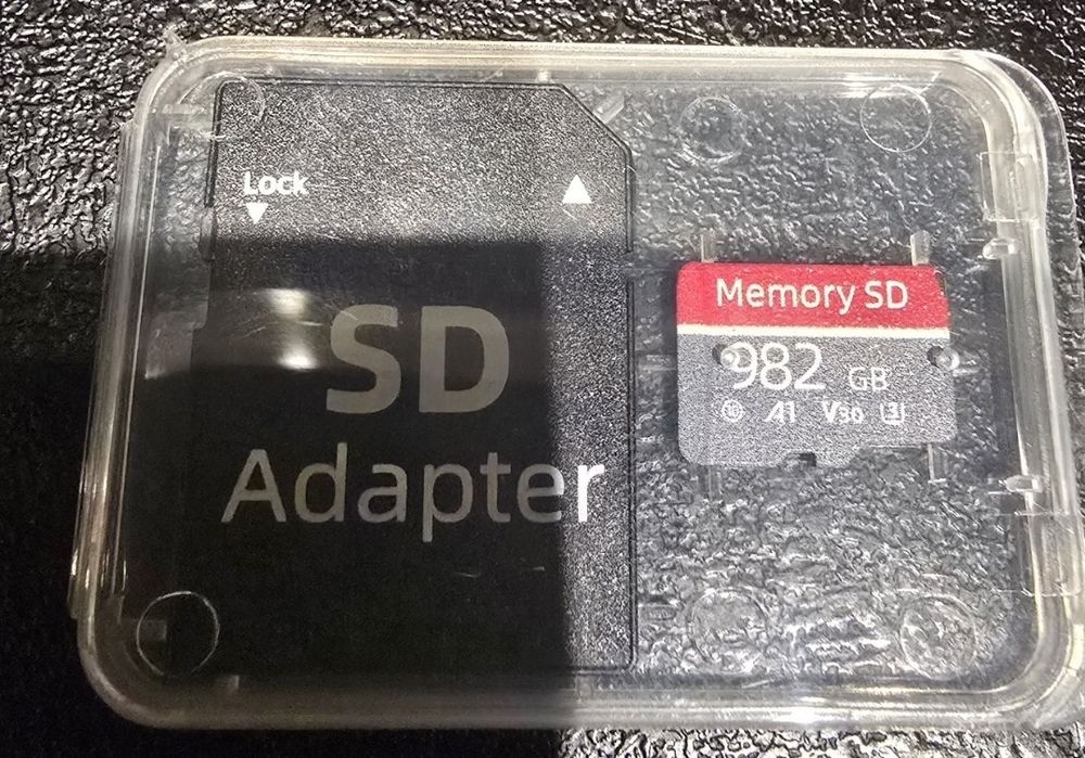 Karta micro SD 982 GB pamięci micro SD  do aparatów, rejestratorów itp