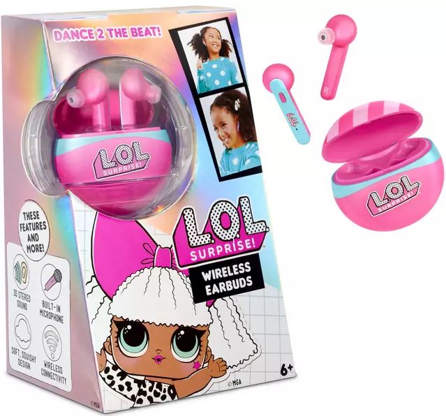 Słuchawki douszne wireless, różowe L.O.L. Surprise!. MGA