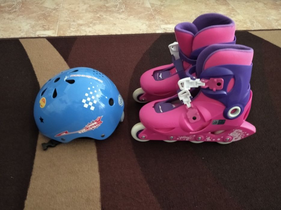 Patins em linha + Capacete