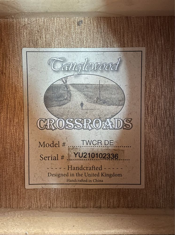 Guitarra Electroacustica TangleWood CrossRoads TWCR DE