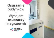 OSUSZANIE i CHŁODZENIE budynków, Osuszacze, Klimatyzatory, WYNAJEM