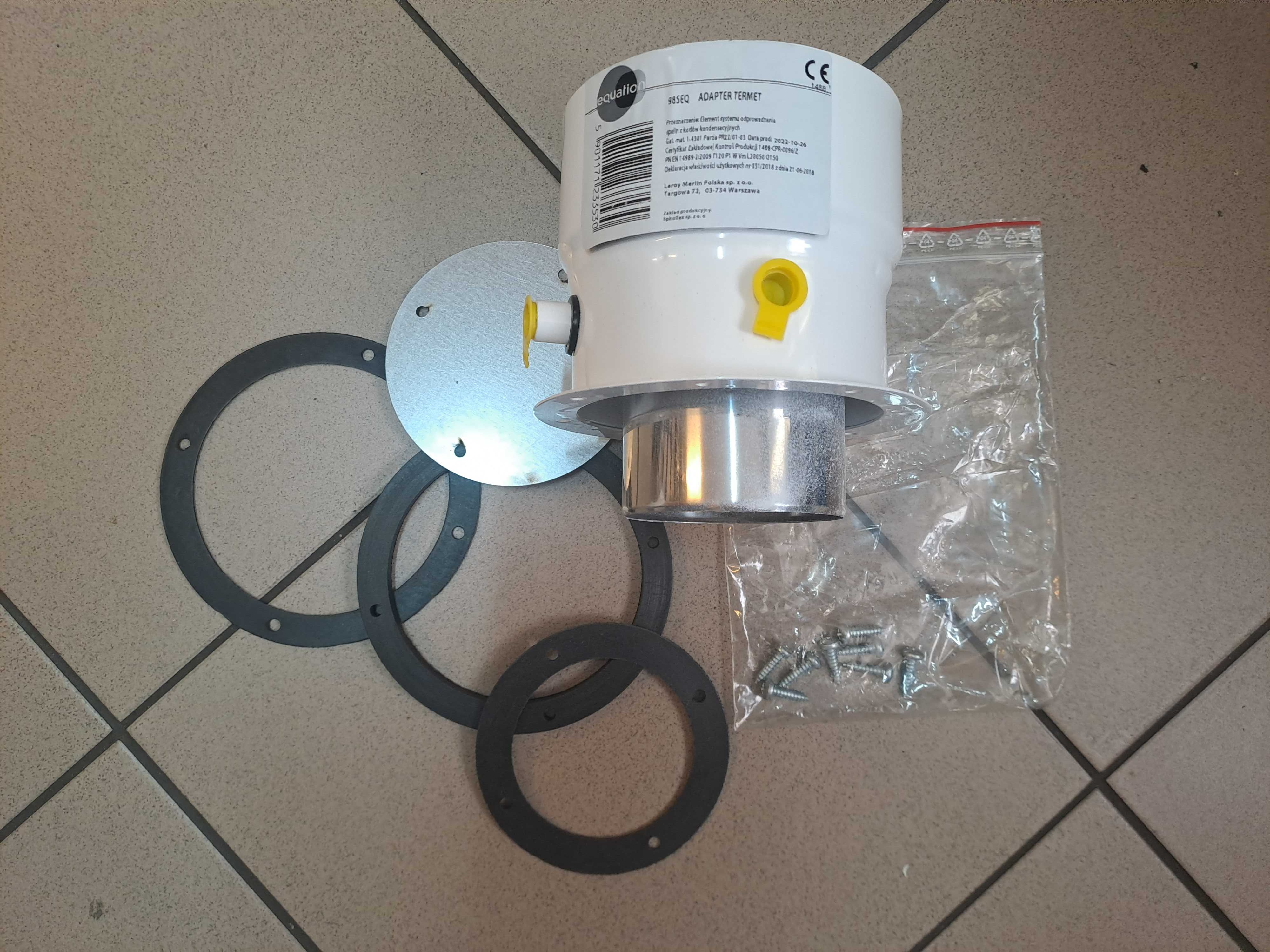 Adapter do kotła kondensacyjnego Termet 80/125 Equation
