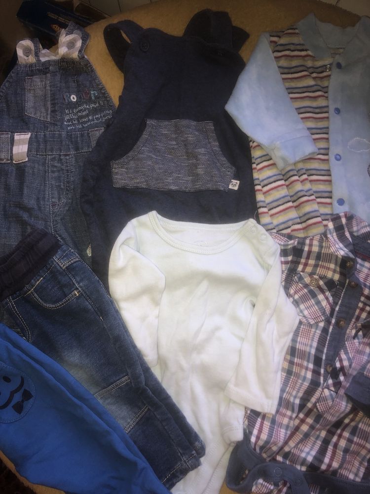 Одяг на хлопчика 3-6 м. чоловічки, штани, комбінезон, повзунки