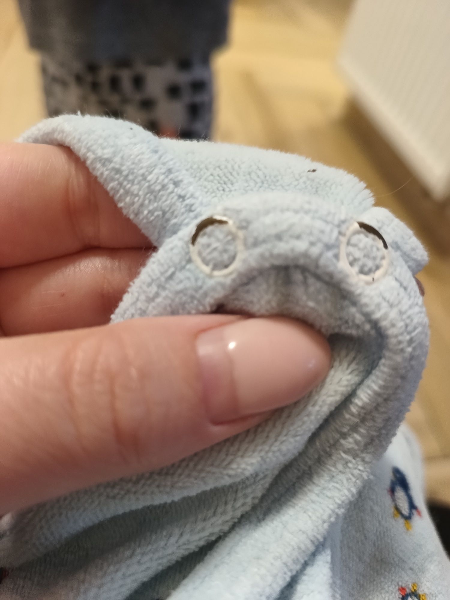 Niemowlęce pluszowe śpioszki pajacyk w pingwiny unisex