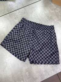Мужские пляжные шорты Louis Vuitton черные плавки Луи Витон sh129