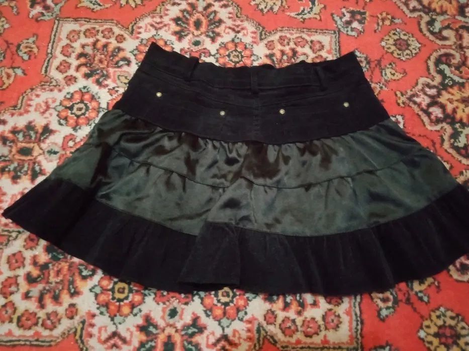 Юбка из микровельвета