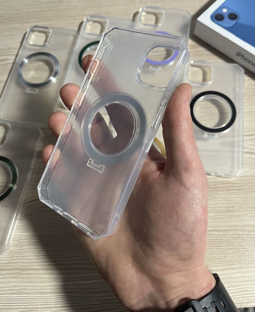 Чехол IPhone 13/14 Противоударный+Подставка MagSafe