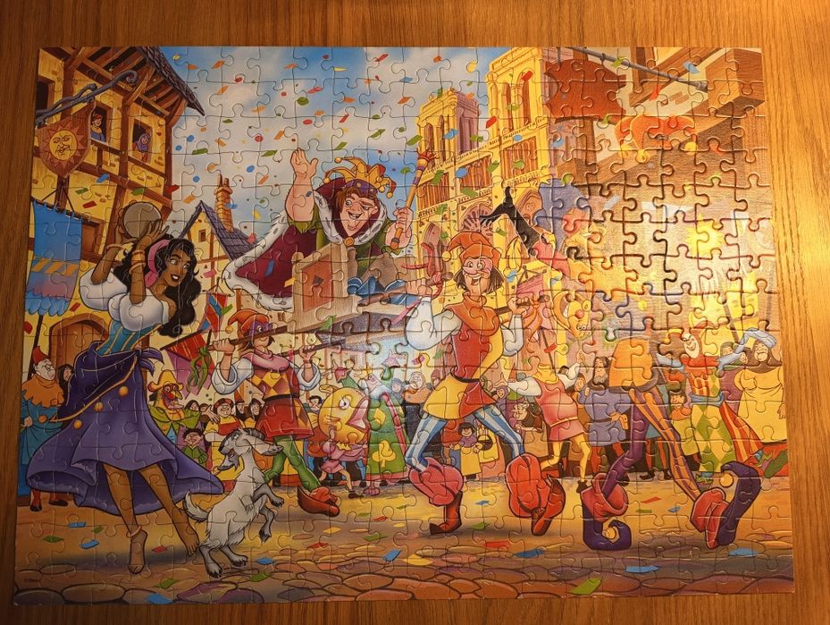 Dzwonnik z Notre Dame puzzle z lat 90tych, 300 elementów.