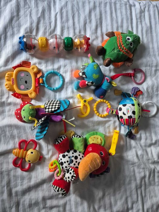 Zabawki dla maluszka 8 szt Lamaze Chicco Fisher Price 3-9 mcy