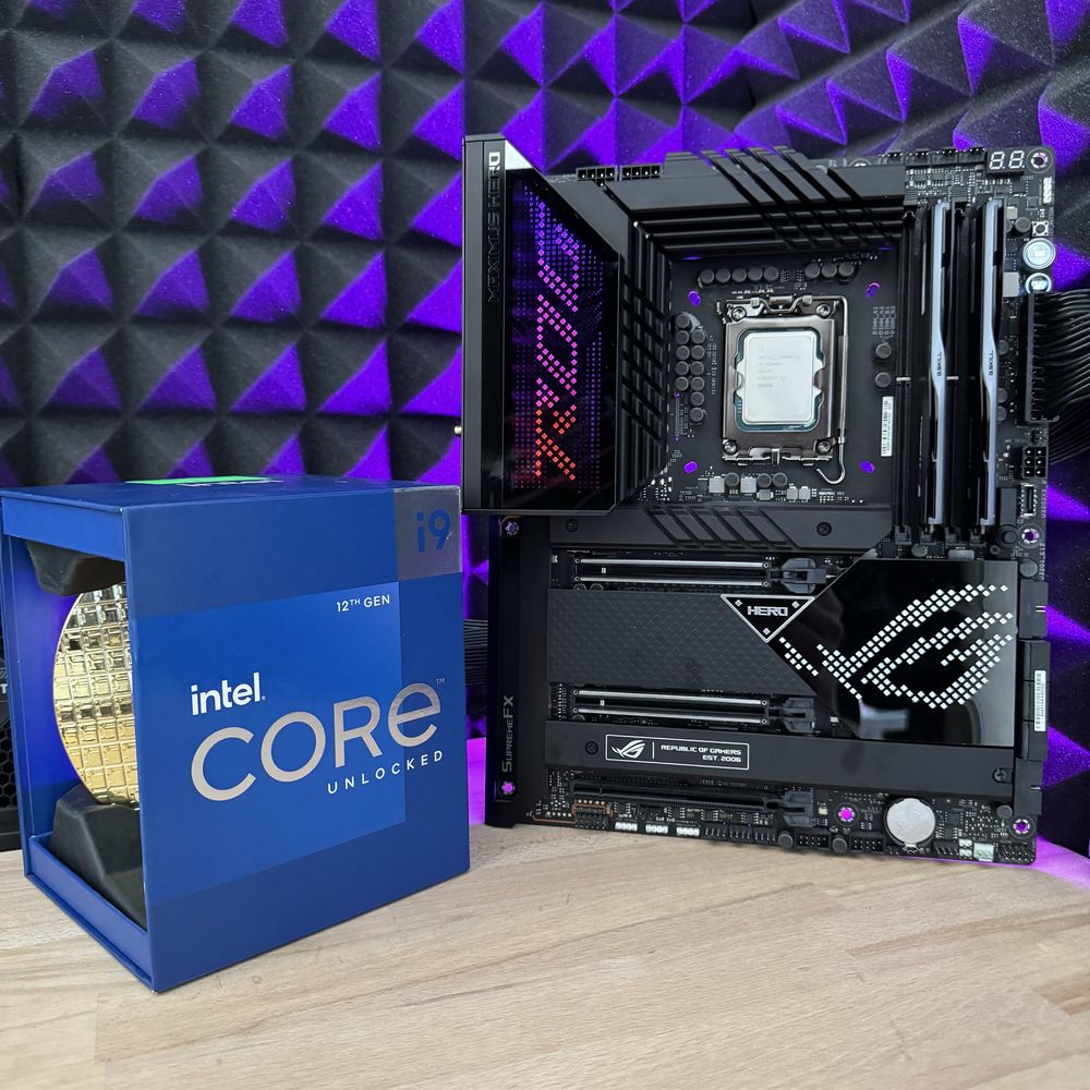Топ сет i9 12900K, Rog Maximus Hero материнська плата, процесор