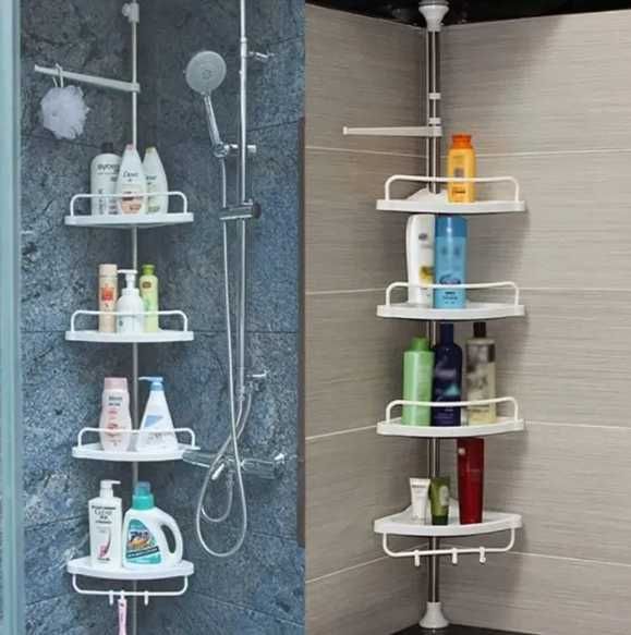 Кутова телескопічна полиця для ванної кімнати Multi Corner Shelf