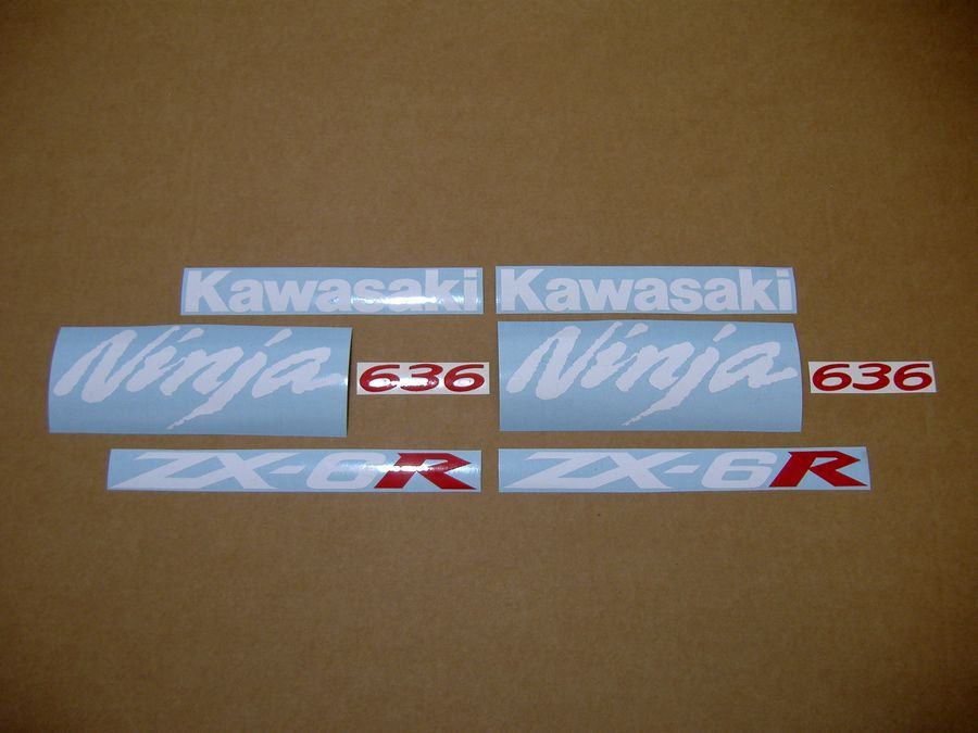 Комплект оригинальных наклеек мотоцикл Kawasaki Ninja ZX6R Versys ER6