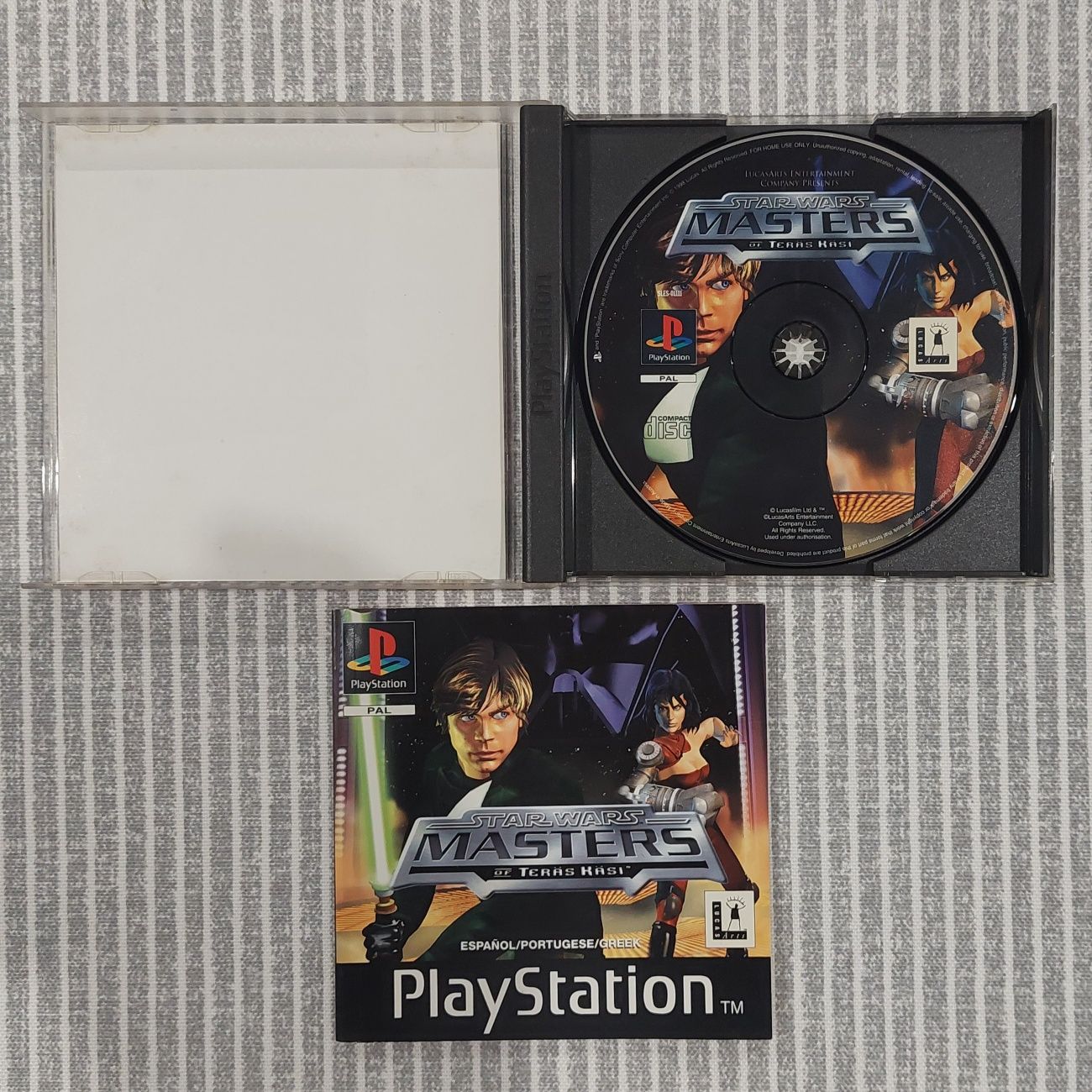 Jogo Star Wars: Masters of Teräs Käsi PlayStation 1, Ps1, Psx, PsOne