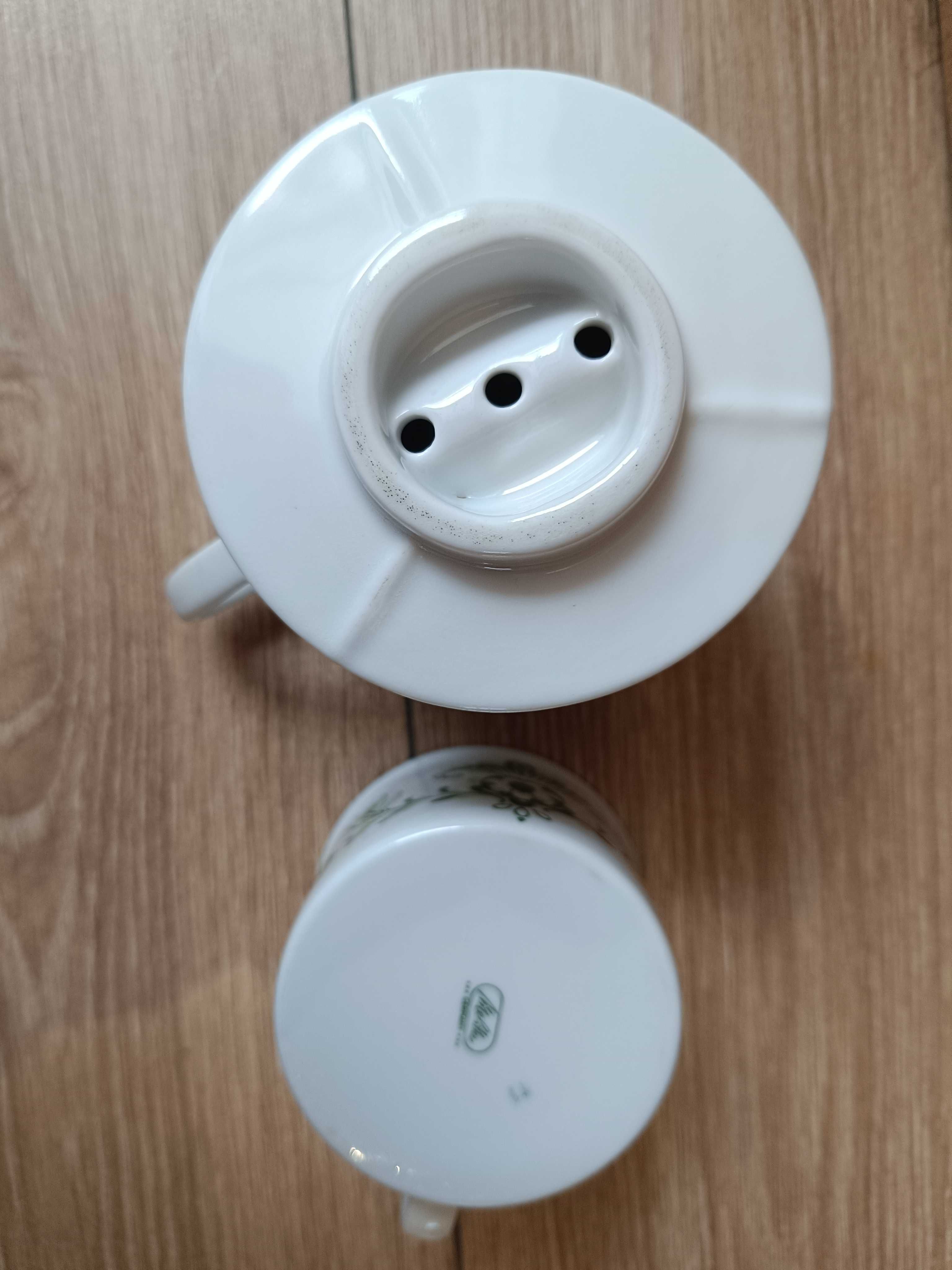 Porcelanowy  zestaw Dripper Melitta 101 + filiżanka