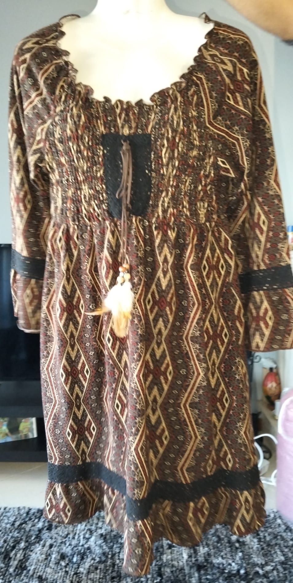 Vestido malha comprido